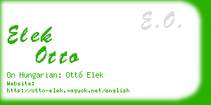 elek otto business card